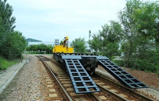 Rail Vehicles Trolley Flat Wagon Locomotive Track Mobile Rail Cars Ballast Wagon