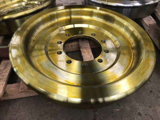Casting Forging Steel Railway Wheels , Truck Train Wheels 6inch 8inch 10inch Diameter