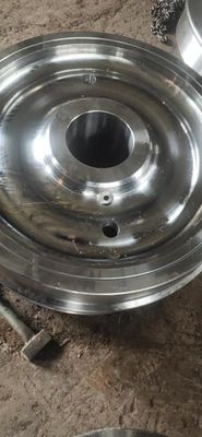 OEM Forged Steel Rail Wheels , Flange Cast Crane Trolley Wheels