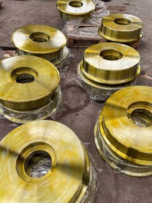 OEM Forged Steel Rail Wheels , Flange Cast Crane Trolley Wheels