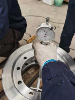 kaufen Soem schmiedete Stahlschienen-Räder, Flansch-Form Crane Trolley Wheels online manufacture