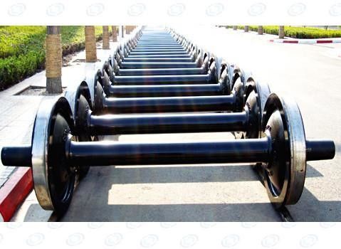 OEM Railroad Train Wheels , 450mm Forged Steel Wheel ISO9001 2008