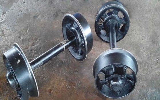 Mining Rail Wheel Set Double Flange Cast Forged ISO Certificate