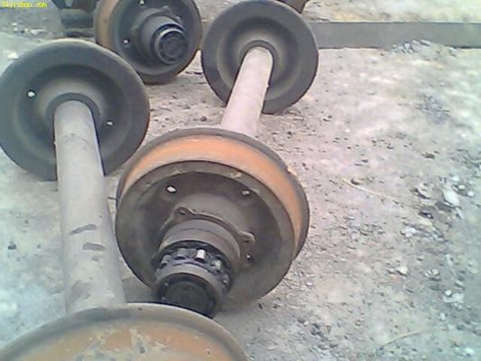 Casting Rail Wheel Axle 60 Tons Loading SFA60A EA4T Material