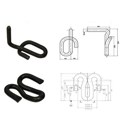 Gl1419 Paint Elastic Rail Clip ISO9001 48HRC Hardness For Track Construction