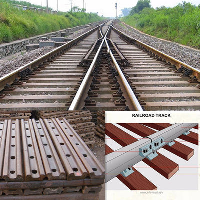 50kg/M Fishplate Rail Joint QU120 QU100 Specification Carbon Steel Material
