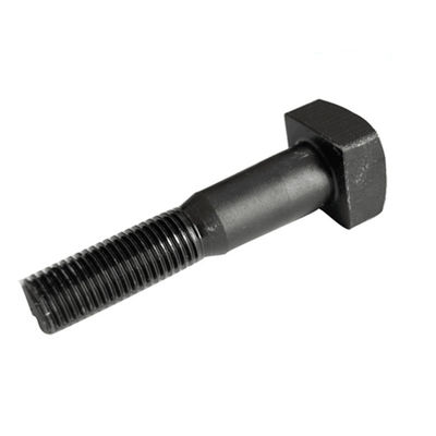 M24 Railway Track Fasteners , OEM Black Square Head Lag Screws 8.8 Grade