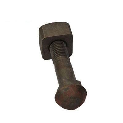 Grade 5.8 8.8 Black Square Head Lag Bolts For Track Fishtail ODM
