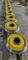 Schienen-LKW-Anhängerräder Durchmessers 640mm en 10204 mit gelber malender Farbe