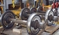 Werfender Schienen-Radsatz, Stahlzug dreht 350mm für sich fortbewegenden Lastwagen
