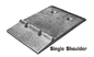 Einzelne der Plattenschiene der Schulterbindungs-Plattenschienen-Bindungsplatte einzige Grundplattehauptkomponente im Eisenbahnbau