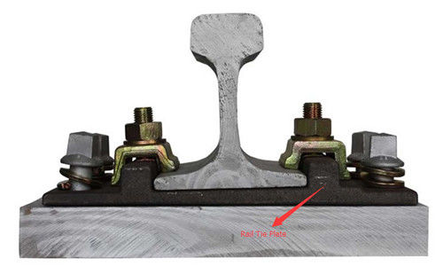Flussstahl-Roheisen-Schmiedeeisen-Grundplatte-Schienen-Bindungs-Platten-Schienen-Schulter für KPO-Befestigungs-Systeme