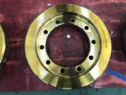 dreht Förderwagenbahnradsatz China-Stahlschienenradexporteure Soem-Stahlschiene Stahlschienenräder 450mm