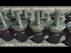 forged rail wheel with axle and bearing for wheel loaders